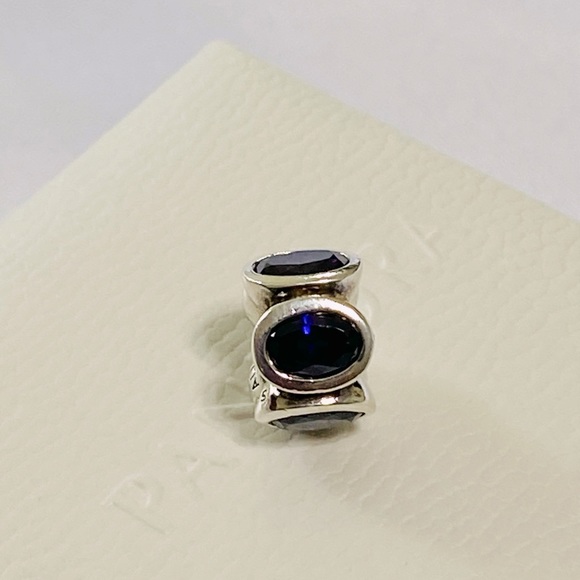 Pandora Dark Purple Oval Lights Charm - Picture 2 of 4